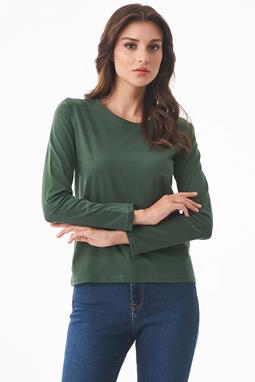 Organic Cotton Long Sleeve Shirt Green