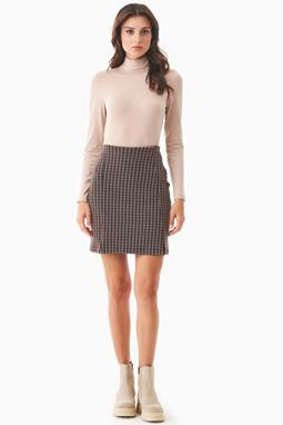 Mini Skirt With Check Pattern Organic Cotton 