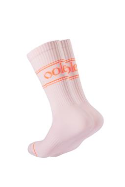Socks Neon Pastel Flamingo Orange
