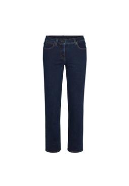 Jeans Marple Straight Middellange Donkerblauwe Denim