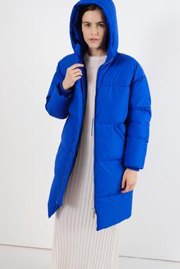 Elphin Puffer Coat Emb Blue