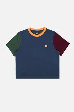 T-Shirt Color Block Blue
