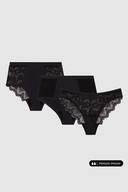 Period Panties Kit 3x Black