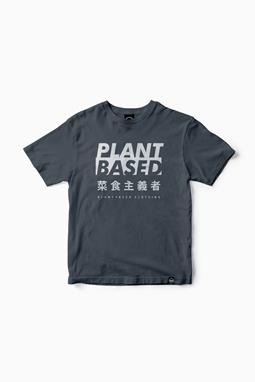 T-Shirt Plant Based Kanji Dunkelgrau