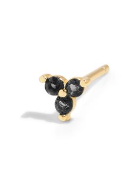 Stud The Sally Black 18k Gold Plated