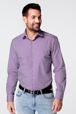 Shirt Slim Fit Checkered Purple