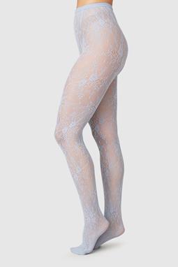 Lace Tights Rosa Dusty Blue