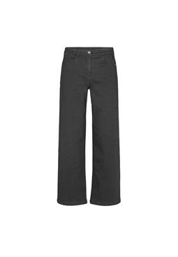 Pants Serene 5-Pocket Loose Medium Length Black