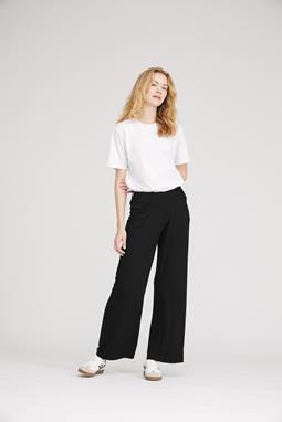 Pants Donna Loose Jersey Short Length Black
