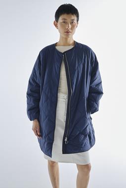 Siena Quilted Coat Faded Navy