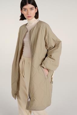 Siena Quilted Coat Pale Olive