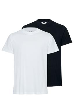 T-Shirt Avan 2er-Pack Schwarz/Weiß