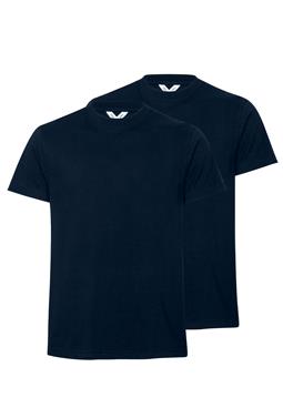 T-Shirt Avan 2-Pack Marineblauw