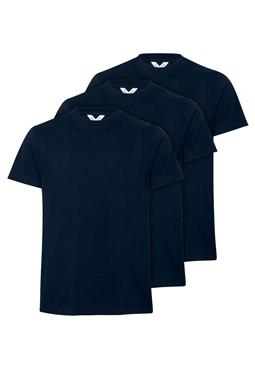T-Shirt Avan 3-Pack Marineblauw