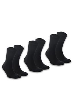 Sokken Surrco Gerecycled Katoenmix 3-Pack Zwart
