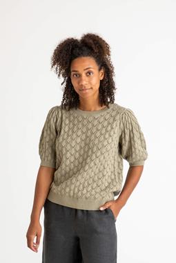 Sweater Knitted Khaki Green