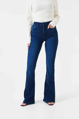 Flare Jeans High Rise Lisette Donker Indigo