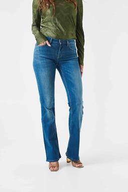 Jeans Mid Waist Amy Bootcut Essential Blau