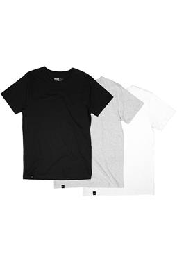 Multipack 3er-Pack T-Shirts Stockholm Base Weiß, Grau & Schwarz