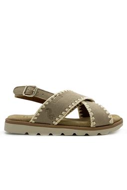 Sandal Rec Soft Woven Taupe