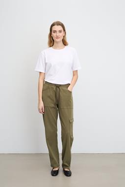 Cargo Pants Ofelia Relaxed Medium Length Dried Olive