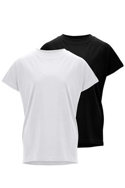 Multipack T-Shirt Madhu Wit Zwart (2)