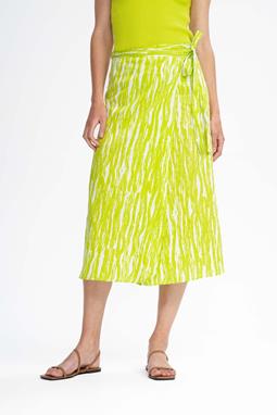 Wrap Midi Skirt Ruchika Kiwi Brush Yellow