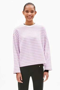 Sweatshirt Frankaa Stripe White & Purple