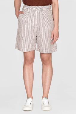 Wide Striped Shorts Posey White