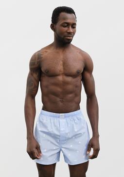 erlich textil Boxer Jasper Flag Alphabet Lichtblauw