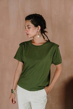 T-Shirt Sophie Cap Olivgrün