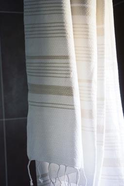 Hammam Towel Sand White & Cream
