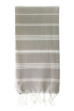 Fouta Hammam White And Taupe