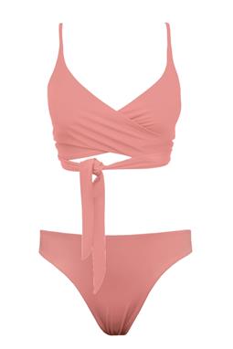 Lin + Skyline Slim Bikini Set Blush Rosa