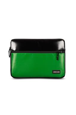 Laptop Sleeve Front Pocket Black Green