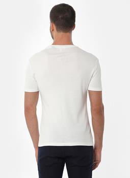 ORGANICATION Geribbeld T-Shirt Wit