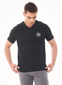 ORGANICATION T-Shirt Kompas Zwart