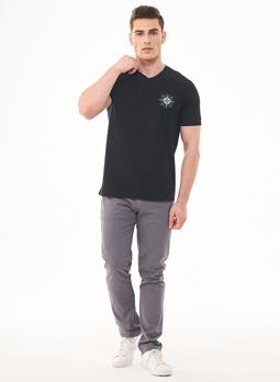 ORGANICATION T-Shirt Kompas Zwart