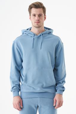 Unisex Hoodie Biologisch Katoen Halki Steel Blue