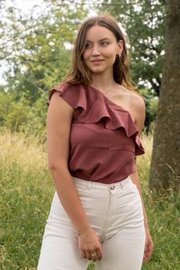 Top Gaia One Shoulder Mauve