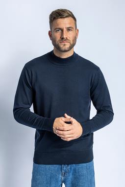 Knitted Turtleneck Sweater Navy