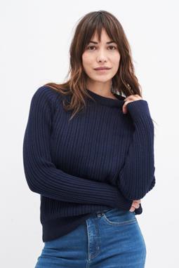 Christa Sweater Round Neck Dark Blue