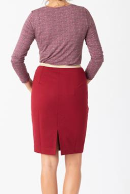 Skirt Elle Wine Red