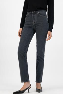 Piper Straight Jeans Used Zwart