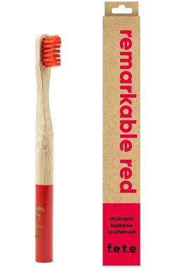 Zachte Bamboe Tandenborstel Voor Kinderen Opmerkelijk Rood