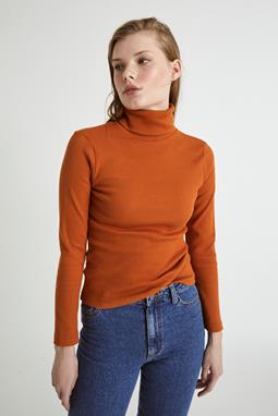 T-Shirt Turtleneck Dark Orange
