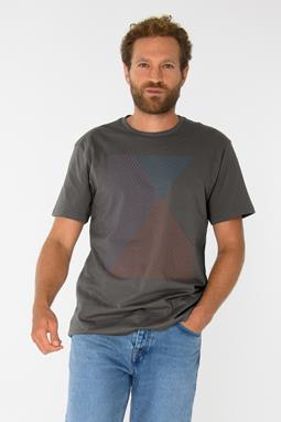 T-Shirt Spacegrid Grijs