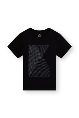 T-Shirt Spacegrid Zwart