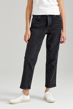 Straight Cropped Jeans Mid Grey