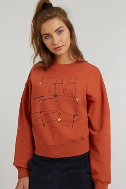 Sweater Incomplete Frames Orange